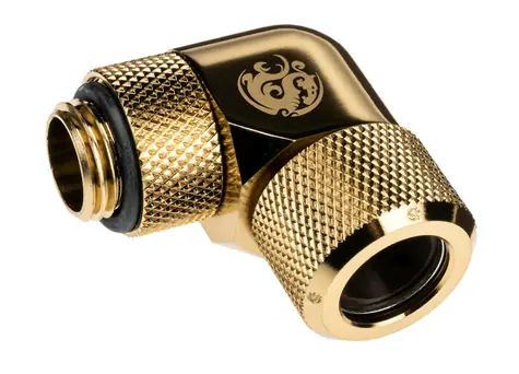 Adapter kątowy BitsPower Advanced Multi-Link 90° G1/4 > 12 mm Hardtube Gold
