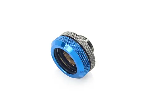Adapter BitsPower Multi-Link prosty G1/4 > 16 mm HardTube niebieski/czarny błyszczący