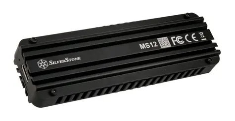 Silverstone MS12 Zewnętrzna ramka M.2 SSD z USB 3.2 czarna 