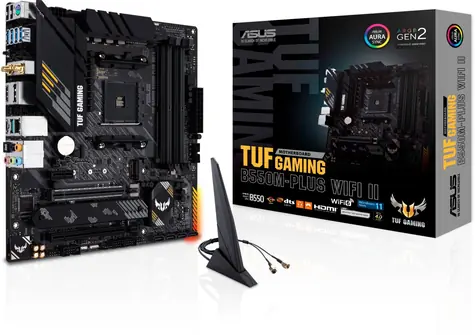 Asus TUF GAMING B550M- PLUS WIFI II / AMD B550 / DDR4 / SATA III RAID / USB / 2.5GLAN / Wi-Fi / M.2 / sc.AM4 / mATX