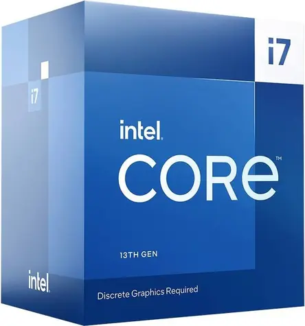 Intel Core i7-13700F @ 2,1 GHz / TB 5,42 GHz / 16 rdzeni / 24 wątki / L2 24 MB / Bez VGA / Raptor Lake / 65 W