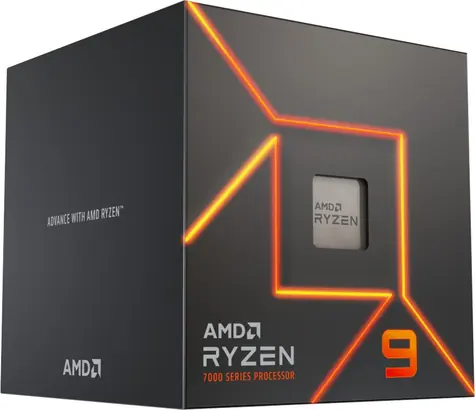 AMD RYZEN 9 7900 @ 3,7 GHz / Turbo 5,4 GHz / 12C24T / L2 12MB L3 64MB / AM5 / Zen 4 / 65W