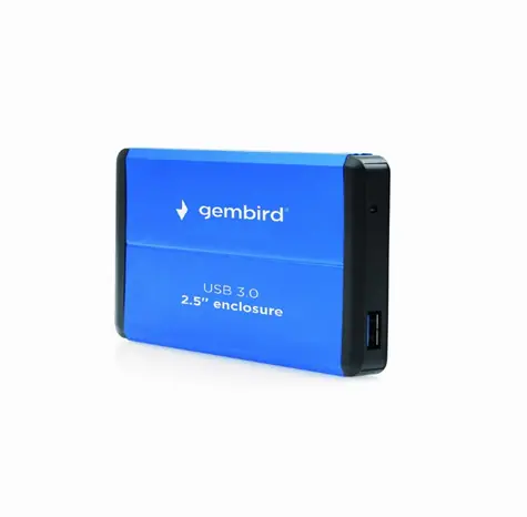 Gembird EE2-U3S-2-B niebieski / pudełko zewnętrzne / 2.5" / aluminium / USB 3.0