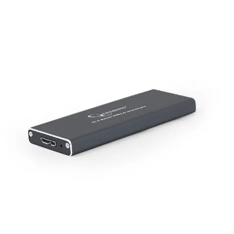 Gembird EE2280-U3C-03 srebrny / pudełko zewnętrzne / 22mm / aluminium / USB 3.1