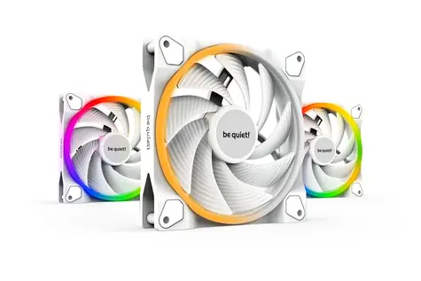 be quiet! LIGHT WINGS PWM HS 140 Triple Pack biały / ARGB / Łożysko Fluid-dynamiczne / 31dB @ 2200RPM / 71.7CFM / 4-pin