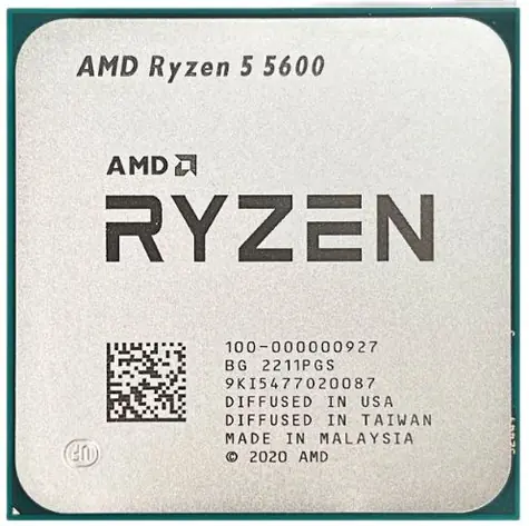 AMD RYZEN 5 5600 @ 3,5 GHz - TRAY / Turbo 4,4 GHz / 6C12T / L2 3MB L3 32MB / AM4 / Bez VGA / 65W