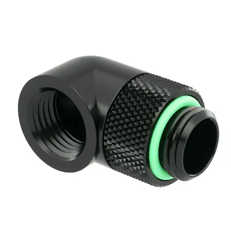 Złącze Barrow G1/4 (MF) - kolano 90° (TWT90-v2.5) czarne 