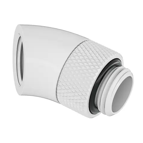 Złącze Barrow G1/4 (MF) - kolano 45°, białe 