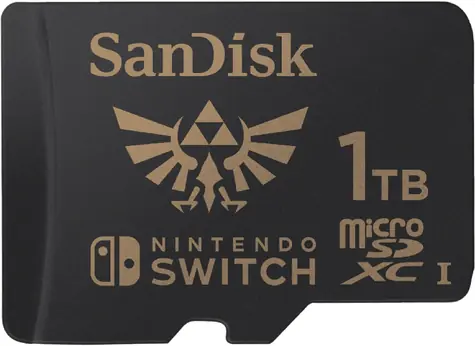 SanDisk Nintendo Switch microSDXC 1 TB / klasa 10 / UHS-I / U3 / odczyt: do 100 MB / zapis: do 90 MB / odpowiedni dla 4K