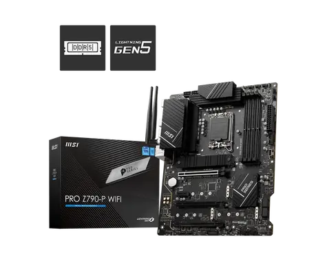 MSI PRO Z790-P WIFI / Z790 / LGA 1700 / 4X DDR5 / PCIEx16 / 1x 2.5GLAN/ Wi-Fi / ATX