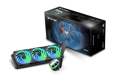 Sapphire NITRO+ S360-A AIO / zestaw chłodzenia wodnego procesora / 3x 120mm / Intel i AMD