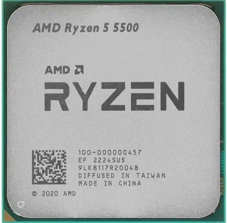 AMD RYZEN 5 5500 @ 3,6 GHz - TRAY / Turbo 4,2 GHz / 6C12T / L2 3MB L3 16MB / AM4 / Zen 3 / 65W