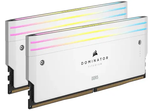 Corsair Dominator Titanium White 64 GB (2x 32 GB) DDR5 6400 MHz / CL32 / DIMM / XMP 3.0