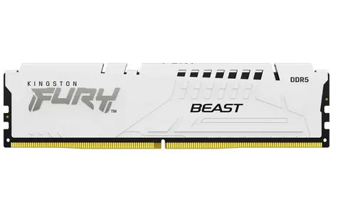 Kingston Fury Beast White 16 GB (1x 16 GB) DDR5 6000 MHz / CL30 / DIMM / On-Die ECC / EXPO / 1,35 V