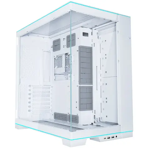 Lian Li O11D EVO RGB biały / E-ATX / ATX / micro-ATX / mini-ITX / 2x USB-A 3.0 + USB-C / bez źródła zasilania / strona przezroczysta (