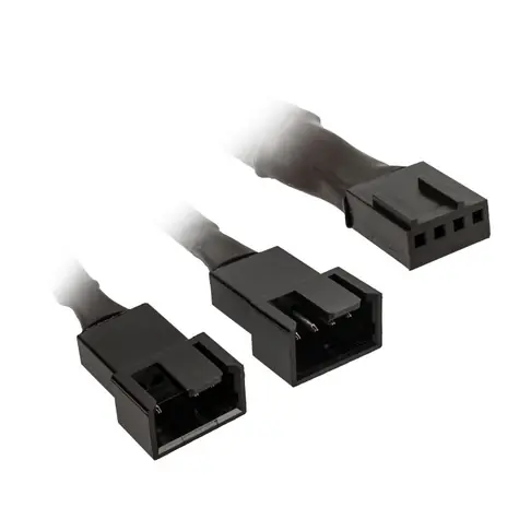 Kolink Kabel rozdzielający 1-2 wentylatory PWM 35cm czarny / w oplocie