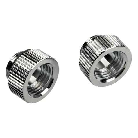 BitsPower Adapter Touchaqua prosty G1/4" męski na G1/4" żeński srebrny / 2 szt