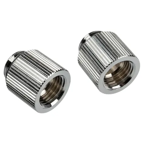 Adapter BitsPower Touchaqua prosty G1/4 cala zewnętrzny na G1/4 cala wewnętrzny 15 mm srebrny / 2 szt.
