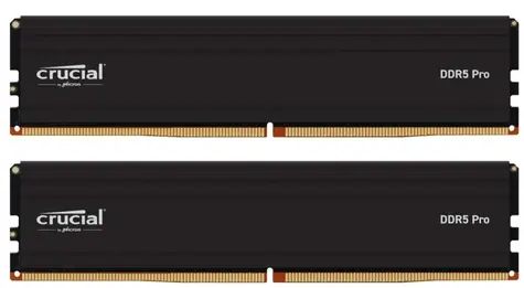 CRUCIAL Pro 64 GB (2x 32 GB) DDR5 5600 MHz / CL46 / DIMM / 1,1 V / Niebuforowany / XMP 3.0 / EXPO