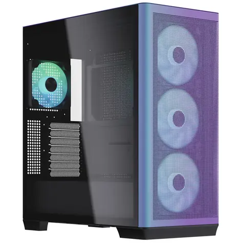 APNX C1 Mid-Tower ATX Obudowa chromaflair / ATX / 4X 120mm ARGB / bez zasilacza / strona przezroczysta