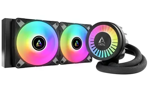 ARCTIC Liquid Freezer III - 240 A-RGB czarny / 2x 120 mm / 22,5 dB przy 2000 obr./min / 48,8 CFM / AMD + Intel 