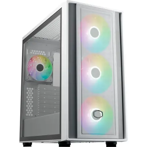 Cooler Master MasterBox 600 biały / E-ATX / 2x USB-A 3.2 / 1x USB-C / 3x 140mm + 1x 120mm / bez źródła zasilania