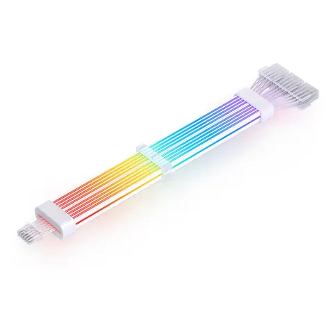 Cable świetlny do komputera Jonsbo - 12+4-pinowy biały / 240mm