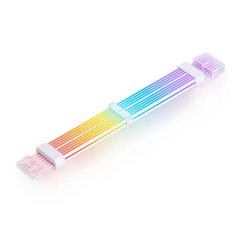 Cable świetlny do komputera Jonsbo - 2x 8-pinowy biały / 300mm