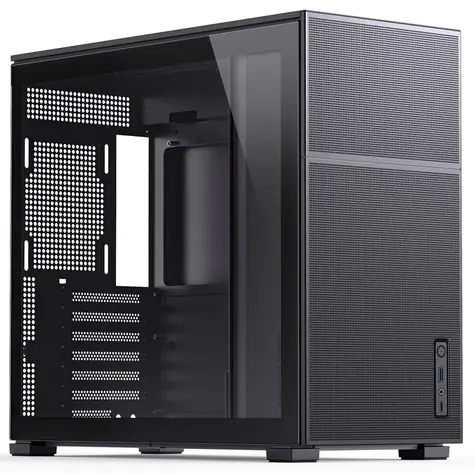 Jonsbo D41 MESH czarny / ATX / 1x USB-A 3.0 / 1x USB-C 3.1 / bez źródła zasilania / strona przezroczysta