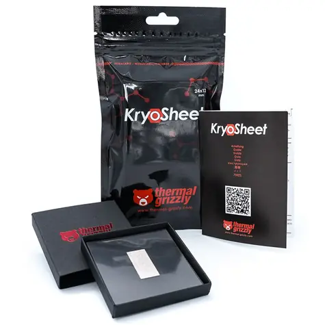 Thermal Grizzly KryoSheet (24 x 12 x 0,2 mm) / Podkładka termoprzewodząca / Grafen / 1 szt.