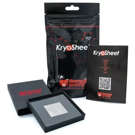 Thermal Grizzly KryoSheet (25 x 25 x 0,2 mm) / Podkładka termoprzewodząca / Grafen / 1 szt.