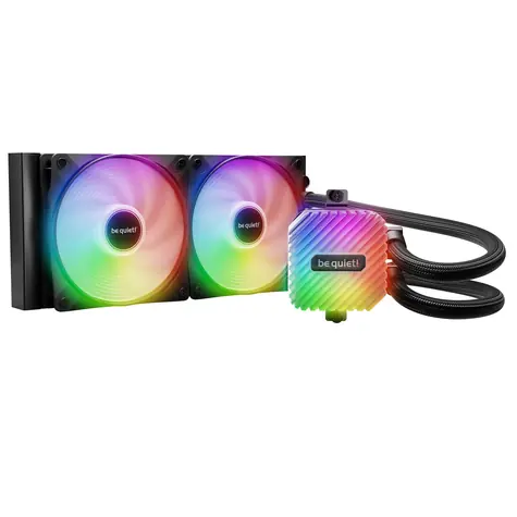be quiet! Light Loop AiO ARGB czarny / 2x 120 mm / łożysko karabinowe / 34,9 dB przy 2100 obr./min / 61,8 CFM / Intel + AMD