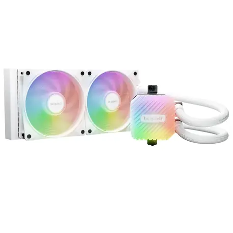 be quiet! Light Loop AiO ARGB biały / 2x 120 mm / łożysko karabinowe / 34,9 dB przy 2100 obr./min / 61,8 CFM / Intel + AMD