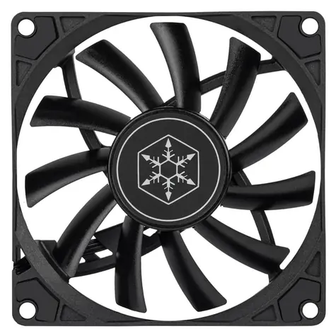 Silverstone Air Slimmer 90 czarny / 92 mm / Łożysko hydrauliczne / 32 dB przy 2500 obr./min / 45,73 CFM / 4-stykowy PWM