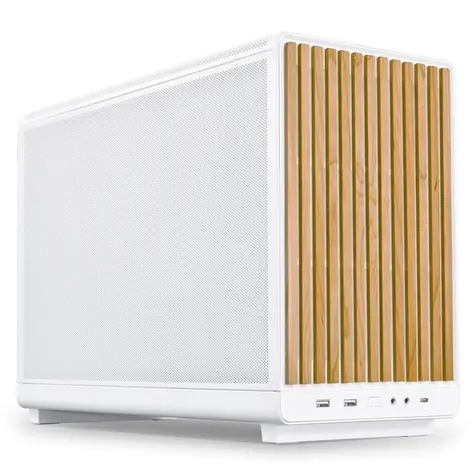 DAN Cases Lian Li DAN A3-mATX Wood edition białe / mATX / mini-ITX / 2x USB-A 3.0 + USB-C 3.1 / bez zasilacza 