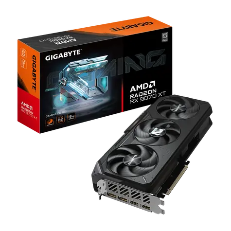 GIGABYTE Radeon RX 9070 XT GAMING OC 16 GB / 3060 MHz / 16 GB GDDR6 / 256-bit / 2x HDMI + 2x DP / 700 W (8+8+8)