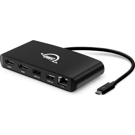 OWC Thunderbolt 3 mini hub / 2x HDMI / RJ-45 / USB-A 2.0 / USB-A 3.2 Gen 1 / obsługa USB