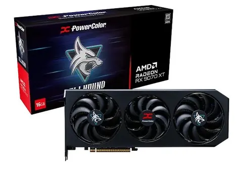 PowerColor Hellhound Radeon RX 9070 XT 16GB OC / 3010 MHz / 16GB GGDR6 / 256-bit / 1x HDMI + 3x DP / 700W (8+8)