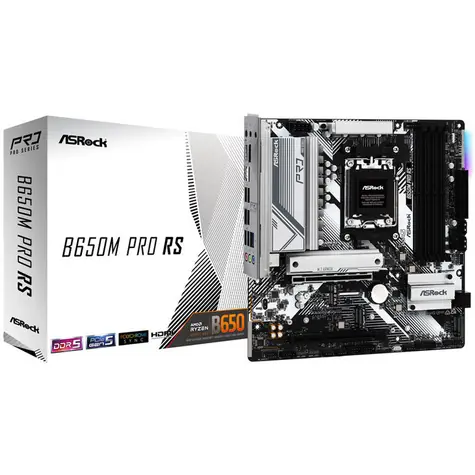 Płyta główna ASRock B650M Pro RS / AMD B650 / DDR5 / SATA III / USB 3.2 / 2.5GLAN / sc.AM5 / mATX