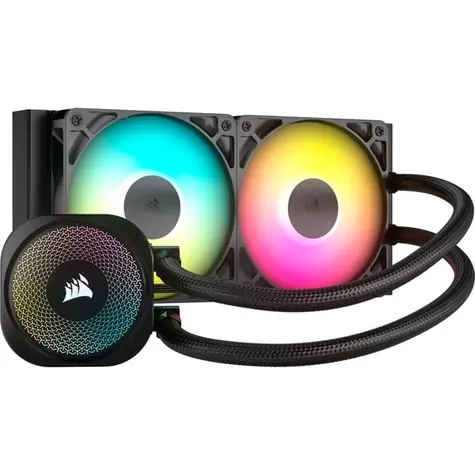 Corsair NAUTILUS ARGB czarny / 2x 120mm / 34dB / 300-2100 RPM / 74.4CFM / Intel + AMD