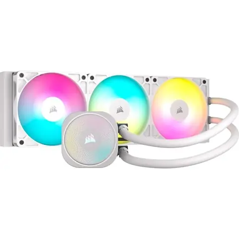 Corsair NAUTILUS ARGB biały / 3x 120mm / 33,2dB / 300-1700 obr./min / 94,87CFM / Intel + AMD