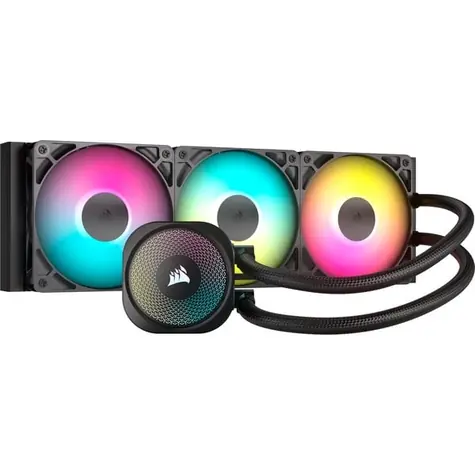 Corsair NAUTILUS ARGB czarny / 3x 120mm / 33.2dB / 300-1700 RPM / 94.87CFM / Intel + AMD