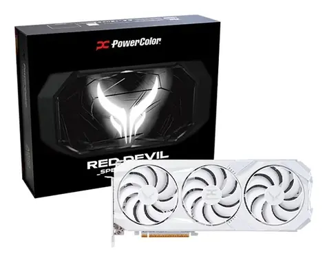 PowerColor Red Devil Radeon RX 9070 XT Spectral White 16 GB / 3060 MHz / 16 GB GDDR6 / 256-bit / 1x HDMI + 3x DP / 700 W