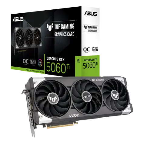 Asus TUF Gaming GeForce RTX 5060 Ti OC 16 GB / 2692 MHz / 16 GB GDDR7 / 128-bit / 1x HDMI + 3x DP / 550 W (16)