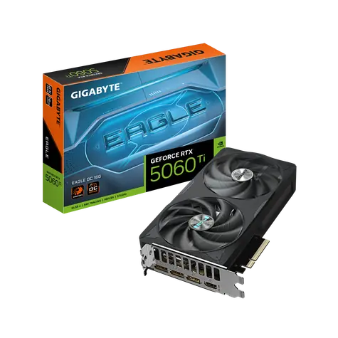GIGABYTE GeForce RTX 5060 Ti EAGLE OC 16 GB / 2617 MHz / 16 GB GDDR7 / 128-bit / 1x HDMI + 3x DP / 650 W (8)