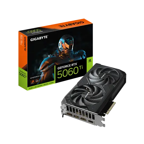 GIGABYTE GeForce RTX 5060 Ti WINDFORCE OC 8 GB / 2587 MHz / 8 GB GDDR7 / 128-bit / 1x HDMI + 3x DP / 650 W (8)