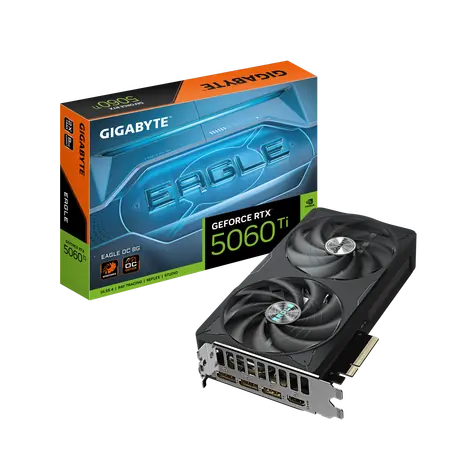 GIGABYTE GeForce RTX 5060 Ti EAGLE OC 8 GB / 2617 MHz / 8 GB GDDR7 / 128-bit / 1x HDMI + 3x DP / 650 W (8)