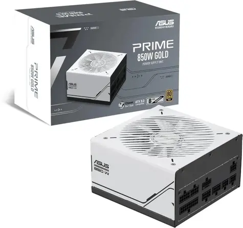 Asus Prime AP-850G biały / ATX / 850W / 80 PLUS Gold / 120 mm / modułowy