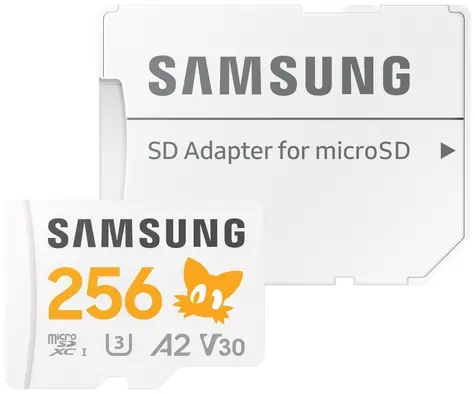 Samsung PRO PLUS Sonic the Hedgehog microSDXC 256 GB + adapter SD / UHS-1 / Klasa 10 / U3 / Odczyt: 180 MBps / Zapis: 130 MBps