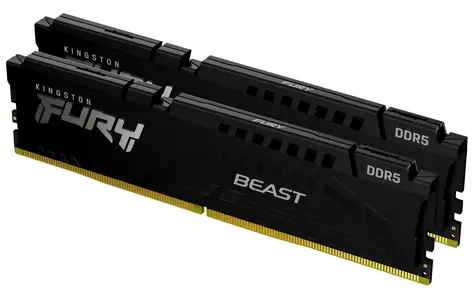 Kingston Fury Beast Czarny 128 GB (2x 64 GB) DDR5 5600 MHz / CL36 / DIMM / EXPO / XMP / 1,35 V